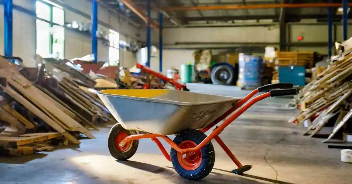 how to store wheelbarrow in garage