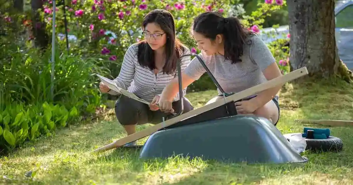 how to make a wheelbarrow for school project